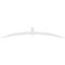 Ekena Millwork Archdale Architectural Grade PVC Gable Bracket, 108"W x 18"H x 2"D x 4"F, 4/12 Pitch GBP108X18X0204ARC00 - alternate 4